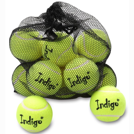 Купить Мяч для большого тенниса Indigo (12 шт в сетке) начальный уровень в Шимановске 