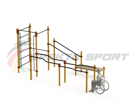 Купить Спортивный комплекс для инвалидов-колясочников WRK-D16_76mm в Шимановске 